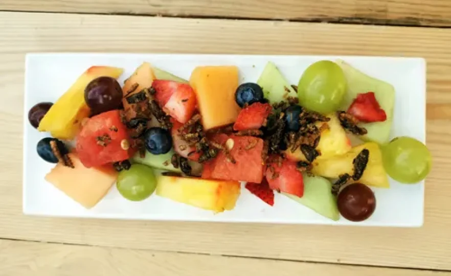 Salade de fruits aux insectes